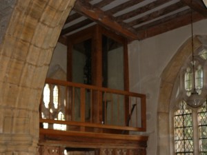 Over the main door clock